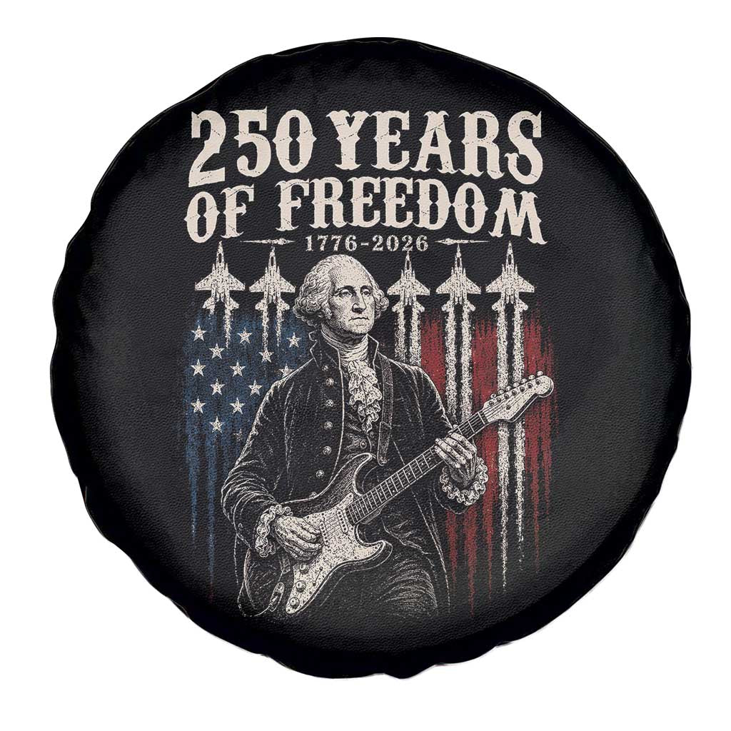 George Washington Playing Guitar 250 Years of Freedom Spare Tire Cover
