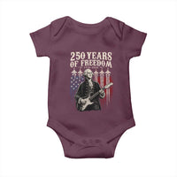 George Washington Playing Guitar 250 Years of Freedom Baby Onesie