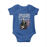 George Washington Playing Guitar 250 Years of Freedom Baby Onesie