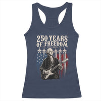 George Washington Playing Guitar 250 Years of Freedom Racerback Tank Top