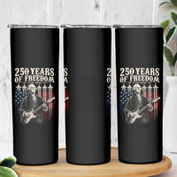 George Washington Playing Guitar 250 Years of Freedom Skinny Tumbler