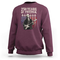 George Washington Playing Guitar 250 Years of Freedom Sweatshirt