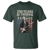 George Washington Playing Guitar 250 Years of Freedom T Shirt