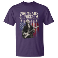 George Washington Playing Guitar 250 Years of Freedom T Shirt