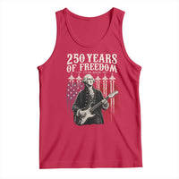 George Washington Playing Guitar 250 Years of Freedom Tank Top