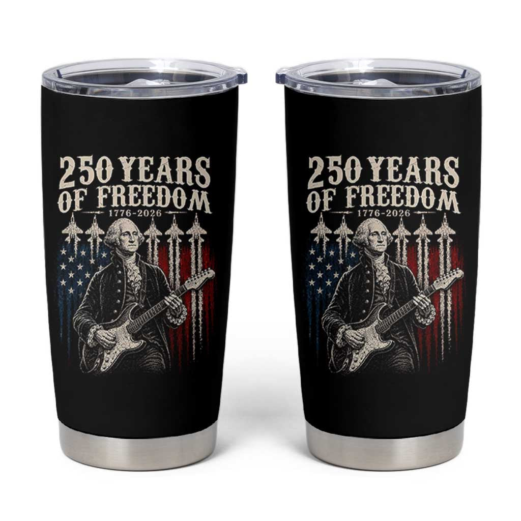 George Washington Playing Guitar 250 Years of Freedom Tumbler Cup
