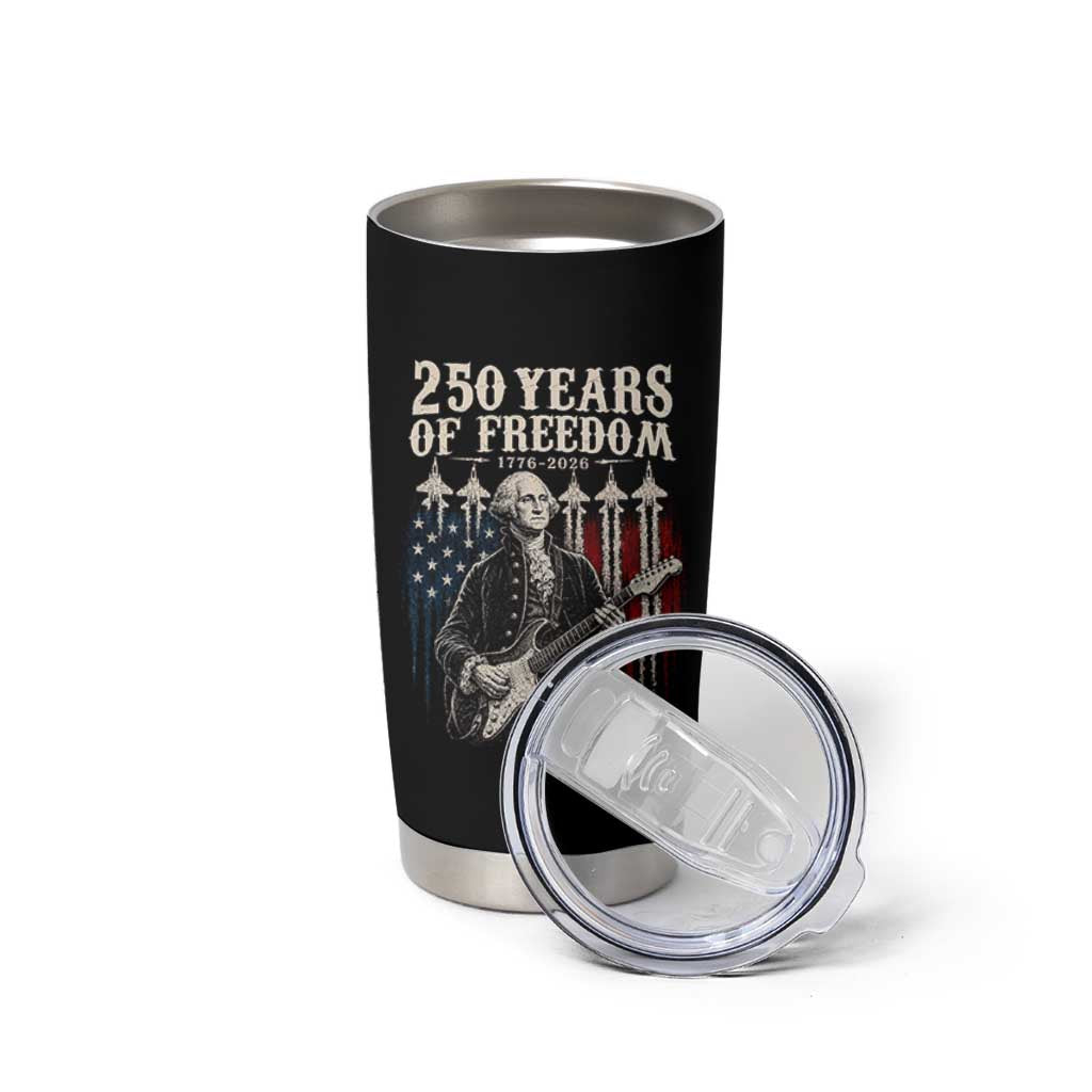 George Washington Playing Guitar 250 Years of Freedom Tumbler Cup