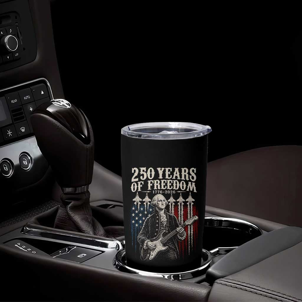 George Washington Playing Guitar 250 Years of Freedom Tumbler Cup