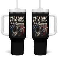 George Washington Playing Guitar 250 Years of Freedom Tumbler With Handle