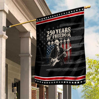 George Washington Playing Guitar 250 Years of Freedom Patriotic Garden Flag