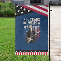 George Washington Playing Guitar 250 Years of Freedom Patriotic Garden Flag