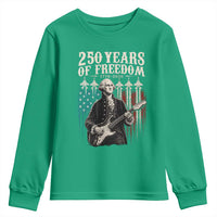 George Washington Playing Guitar 250 Years of Freedom Youth Sweatshirt