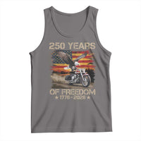 250 Years Of Freedom Patriotic Biker US Flag Motorcycle Lover Tank Top