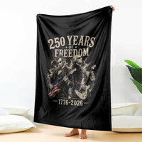 George Washington Lincoln Playing Guitar USA 250th Anniversary Throw Blanket 250 Years Of Freedom 1776 2026