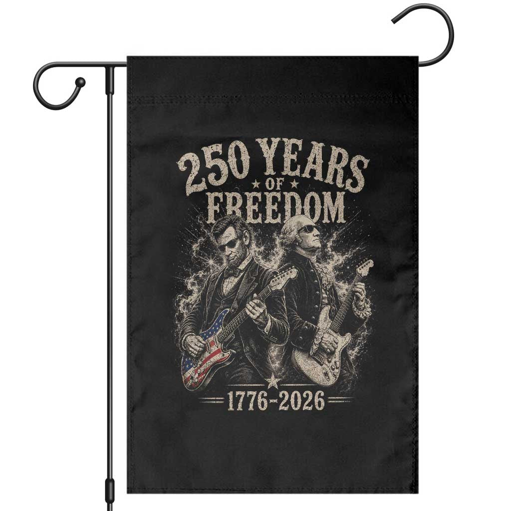 George Washington Lincoln Playing Guitar USA 250th Anniversary Garden Flag 250 Years Of Freedom 1776 2026