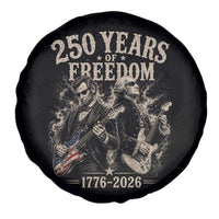 George Washington Lincoln Playing Guitar USA 250th Anniversary Spare Tire Cover 250 Years Of Freedom 1776 2026