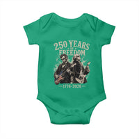 George Washington Lincoln Playing Guitar USA 250th Anniversary Baby Onesie 250 Years Of Freedom 1776 2026