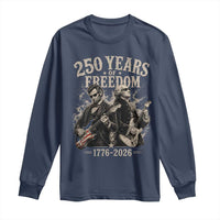 George Washington Lincoln Playing Guitar USA 250th Anniversary Long Sleeve Shirt 250 Years Of Freedom 1776 2026