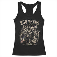 George Washington Lincoln Playing Guitar USA 250th Anniversary Racerback Tank Top 250 Years Of Freedom 1776 2026