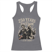 George Washington Lincoln Playing Guitar USA 250th Anniversary Racerback Tank Top 250 Years Of Freedom 1776 2026