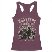 George Washington Lincoln Playing Guitar USA 250th Anniversary Racerback Tank Top 250 Years Of Freedom 1776 2026