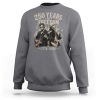 George Washington Lincoln Playing Guitar USA 250th Anniversary Sweatshirt 250 Years Of Freedom 1776 2026