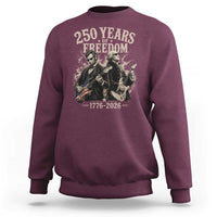 George Washington Lincoln Playing Guitar USA 250th Anniversary Sweatshirt 250 Years Of Freedom 1776 2026