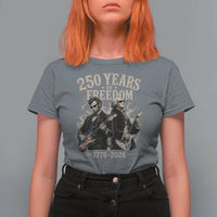 George Washington Lincoln Playing Guitar USA 250th Anniversary T Shirt For Women 250 Years Of Freedom 1776 2026