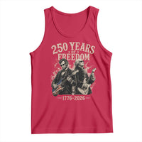 George Washington Lincoln Playing Guitar USA 250th Anniversary Tank Top 250 Years Of Freedom 1776 2026