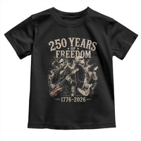 George Washington Lincoln Playing Guitar USA 250th Anniversary Toddler T Shirt 250 Years Of Freedom 1776 2026