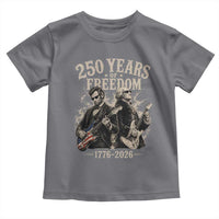 George Washington Lincoln Playing Guitar USA 250th Anniversary Toddler T Shirt 250 Years Of Freedom 1776 2026