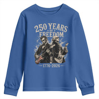 George Washington Lincoln Playing Guitar USA 250th Anniversary Youth Sweatshirt 250 Years Of Freedom 1776 2026