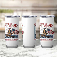 Get In Loser We're Crossing The Delaware Tumbler Cup Funny George Washington US 250th 4th Of July
