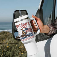 Get In Loser We're Crossing The Delaware Tumbler With Handle Funny George Washington US 250th 4th Of July