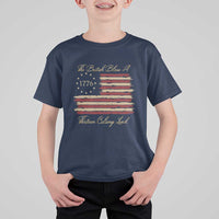 Funny The British Blew A Thirteen Colony Lead T Shirt For Kid 4Th Of July Betsy Ross Flag - Wonder Print Shop