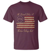 Funny The British Blew A Thirteen Colony Lead T Shirt 4Th Of July Betsy Ross Flag - Wonder Print Shop