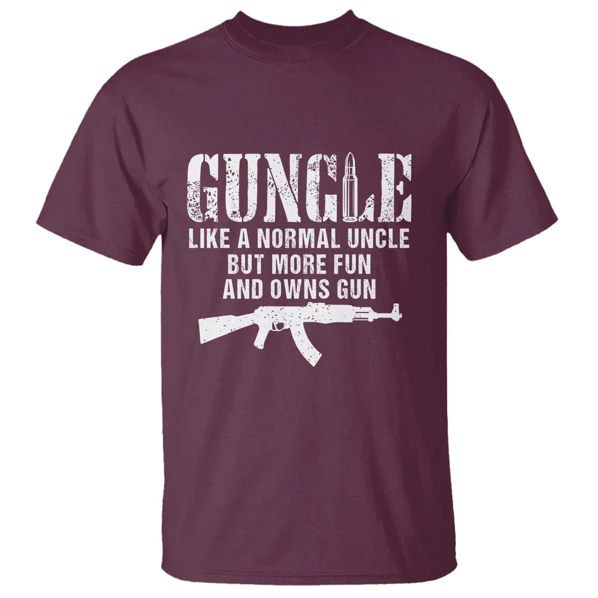 Funny Uncle T Shirt Guncle Like A Normal Uncle But More Fun - Wonder Print Shop