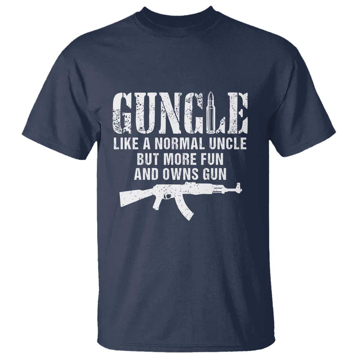 Funny Uncle T Shirt Guncle Like A Normal Uncle But More Fun - Wonder Print Shop