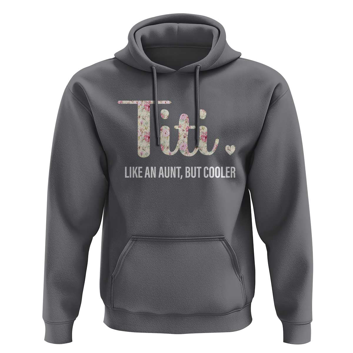 Funny Auntie Hoodie Like An Aunt But Cooler Flower - Wonder Print Shop