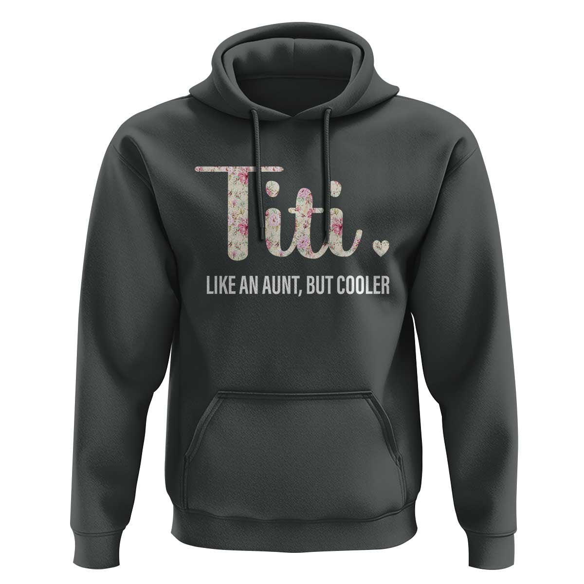 Funny Auntie Hoodie Like An Aunt But Cooler Flower - Wonder Print Shop
