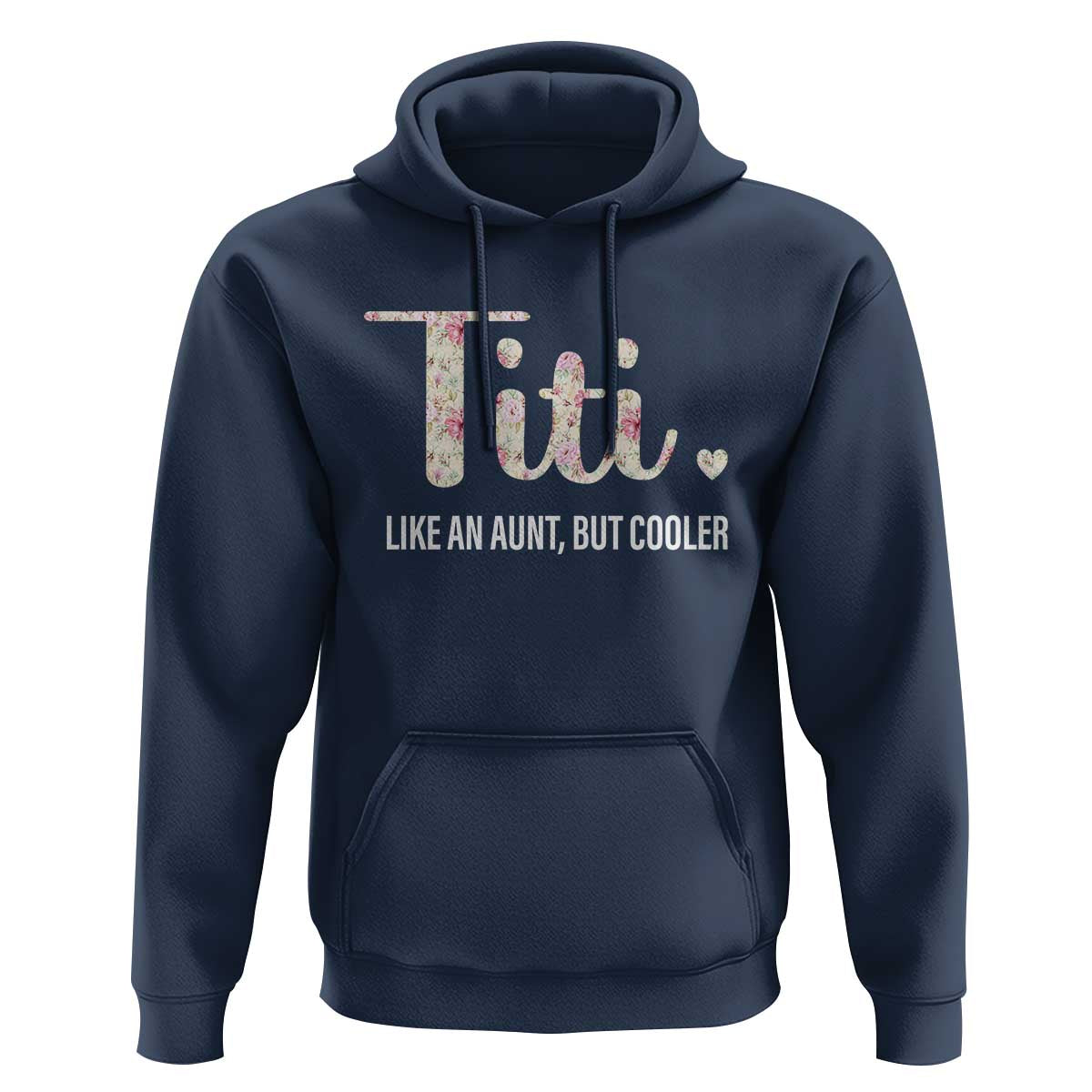 Funny Auntie Hoodie Like An Aunt But Cooler Flower - Wonder Print Shop
