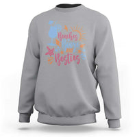 Funny Girls Trip Sweatshirt Beaches Booze And Besties Seashell Cocktail - Wonder Print Shop
