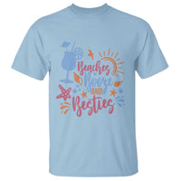Funny Girls Trip T Shirt Beaches Booze And Besties Seashell Cocktail - Wonder Print Shop