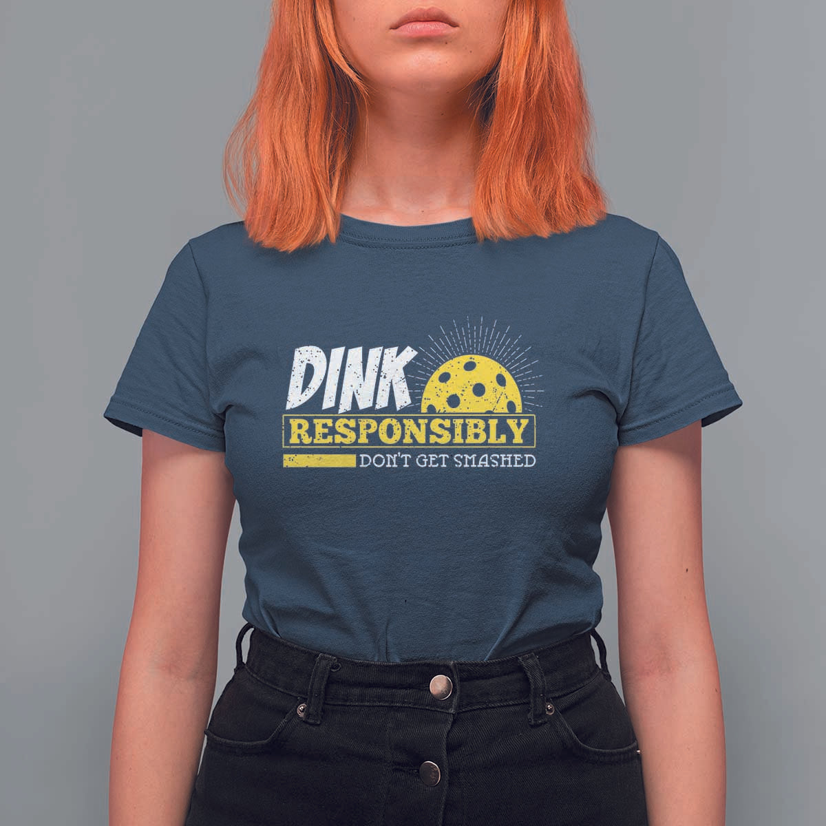 Funny Pickleball T Shirt For Women Dink Responsibly Don't Get Smashed Pickle Ball Player - Wonder Print Shop
