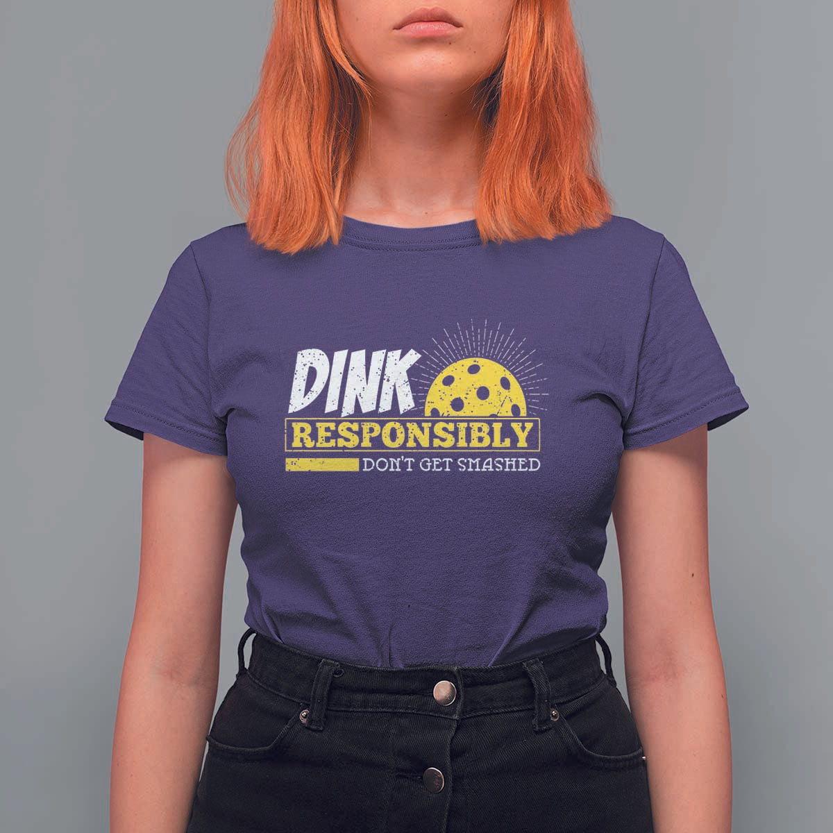 Funny Pickleball T Shirt For Women Dink Responsibly Don't Get Smashed Pickle Ball Player - Wonder Print Shop