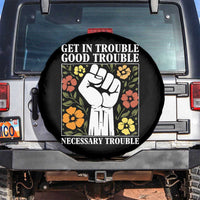 John Lewis Quote Spare Tire Cover Get In Good Necessary Trouble Civil Rights Handfist - Wonder Print Shop