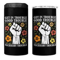 John Lewis Quote 4 in 1 Can Cooler Tumbler Get In Good Necessary Trouble Civil Rights Handfist - Wonder Print Shop