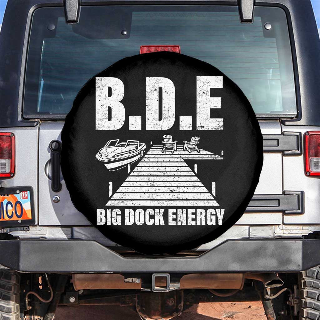Funny BDE Big Dock Energy Spare Tire Cover Lake And Boating Lover - Wonder Print Shop