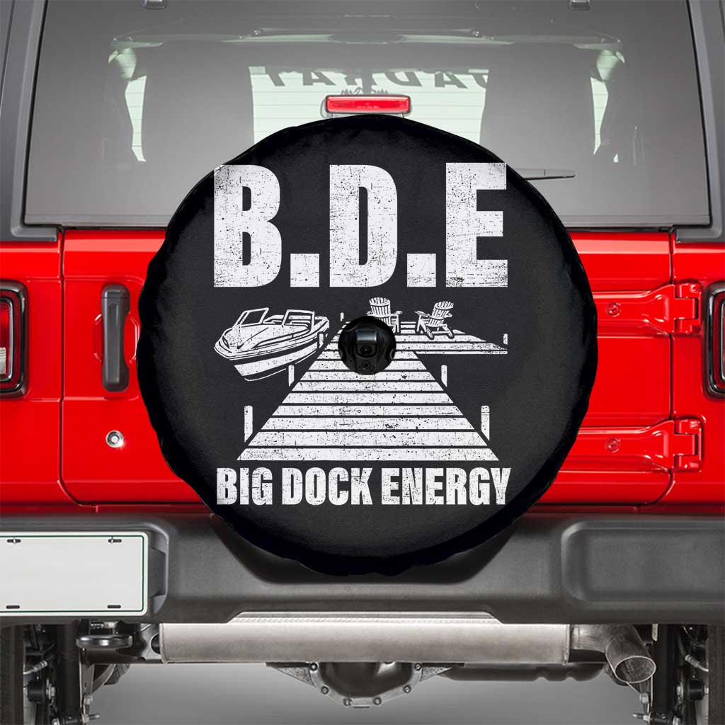 Funny BDE Big Dock Energy Spare Tire Cover Lake And Boating Lover - Wonder Print Shop