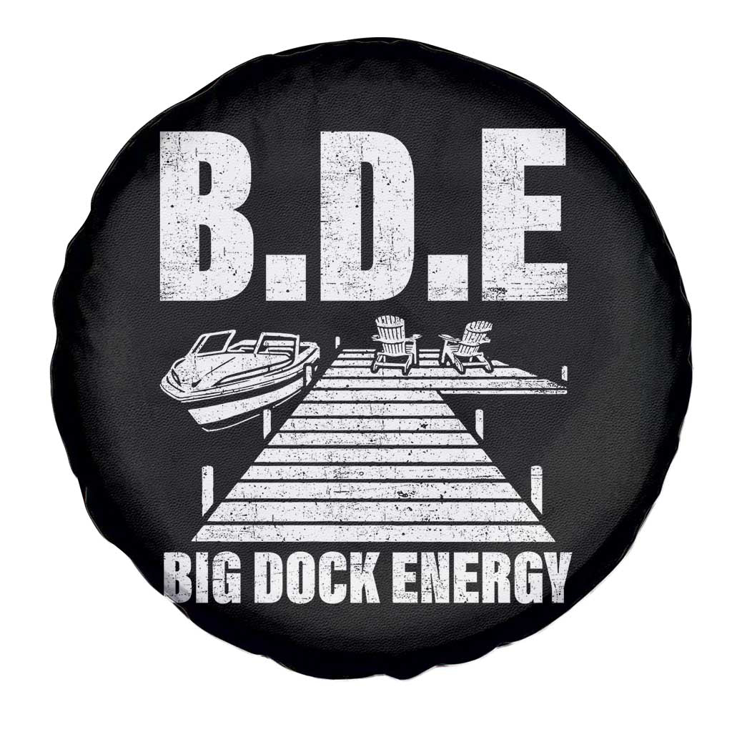 Funny BDE Big Dock Energy Spare Tire Cover Lake And Boating Lover - Wonder Print Shop